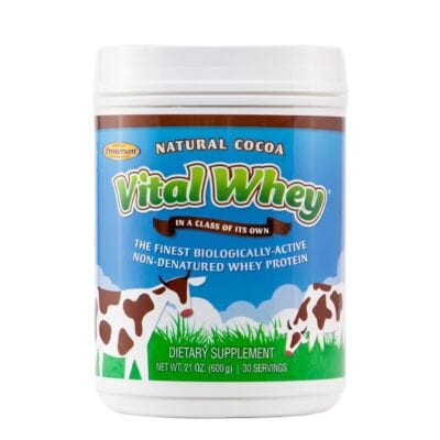 Vital Whey Cocoa Front of Jar