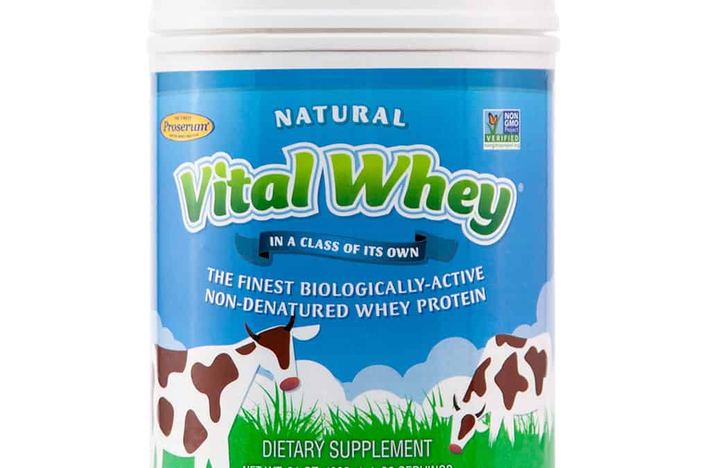 Vital Whey® 600g:  Natural Unflavored Whey Protein