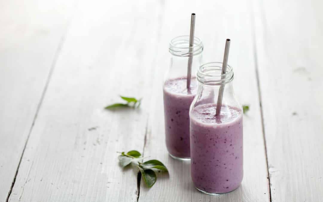Blueberry-Avocado Protein Smoothie