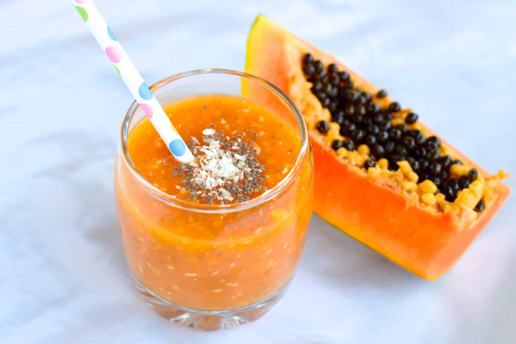 Carrot Papaya Protein Smoothie Recipe Well Wisdom