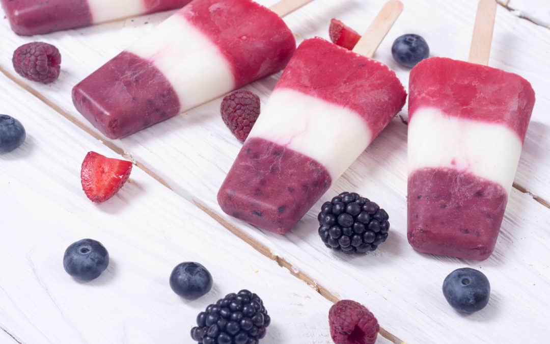 Red White and Blue – Protein Popsicles