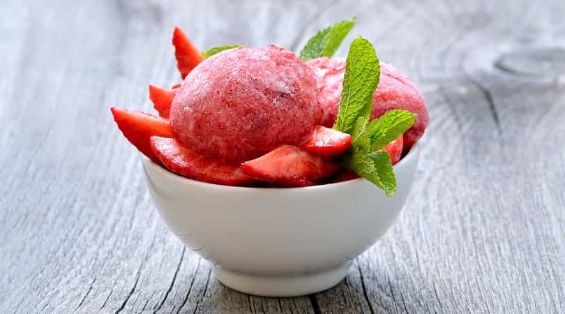 Goji Strawberry Sorbet