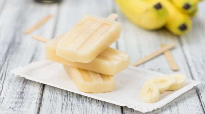 Banana Coconut Ice Pops