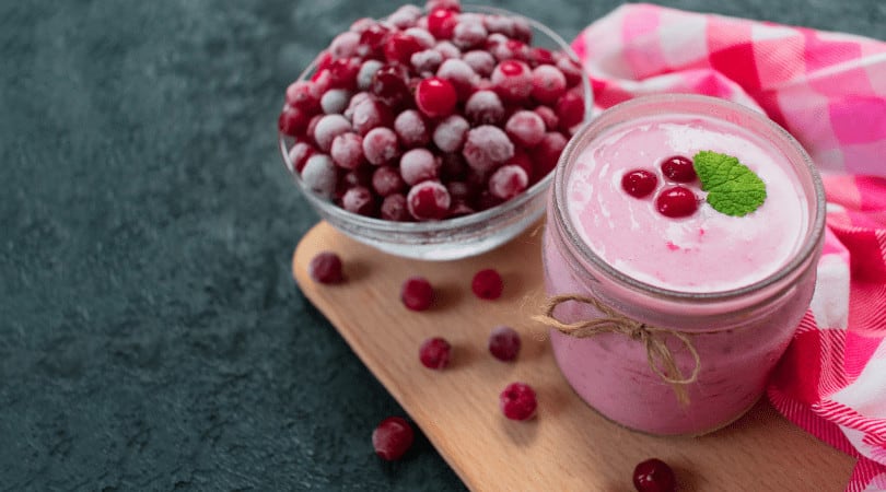 cranberry frozen yogurt