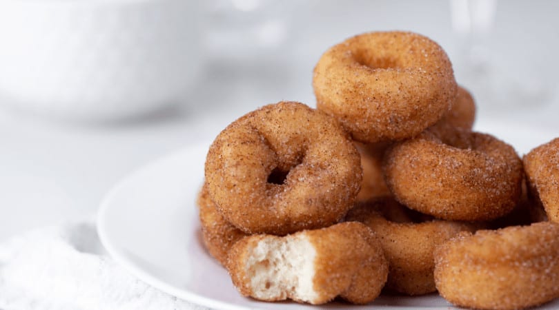 cinnamon sugar gluten free baked donut