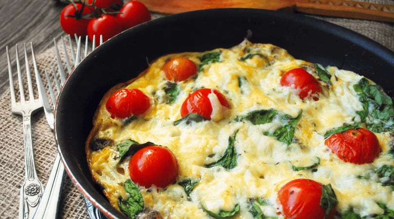 Tomato, Asparagus and Herb Frittata