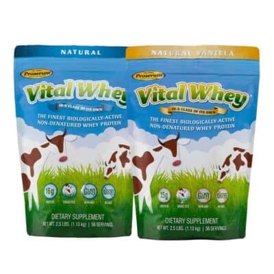 Vital Whey Natural and Vanilla Pouches