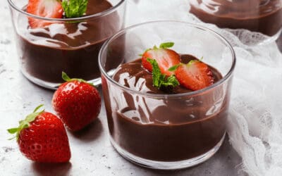 Chocolate Covered Strawberry Probiotic Pudding