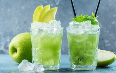 Low-Sugar Green Apple Lemonade
