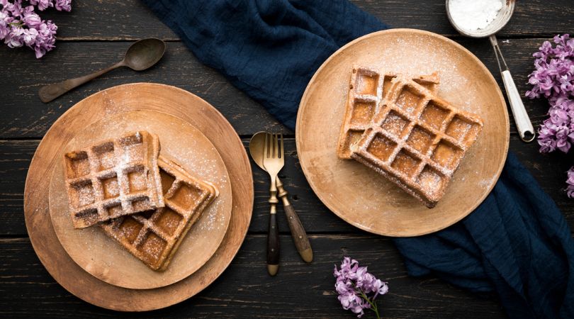 Gingerbread Protein Waffles