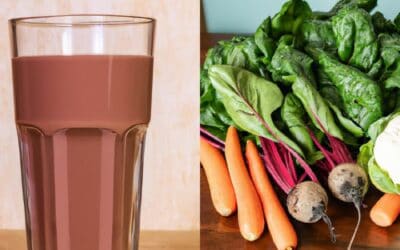 Hidden Veggie Chocolate Protein Shake